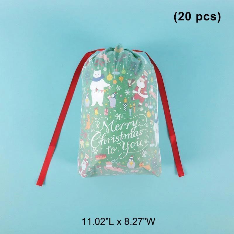 Drawstring Christmas Gift Bags - Image 4