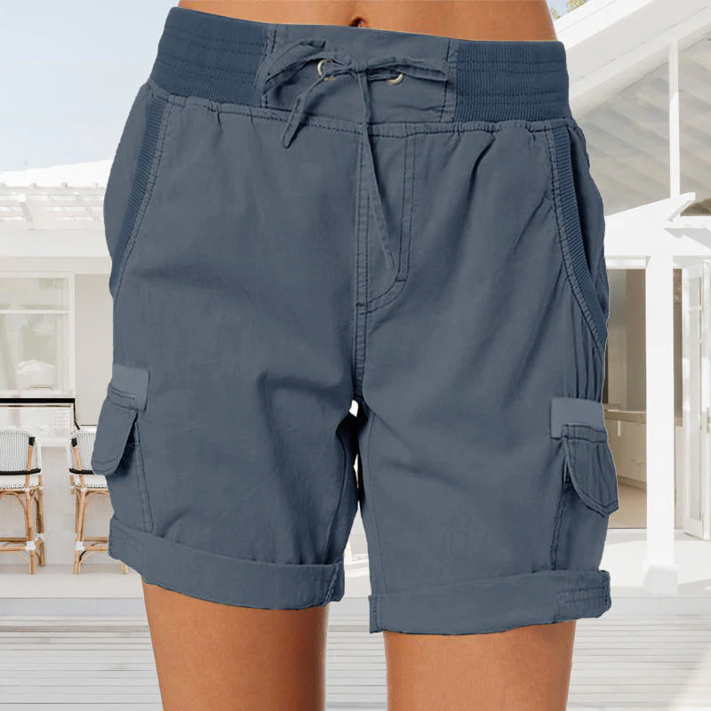 Drawstring Utility Comfy Cargo Shorts - Image 5
