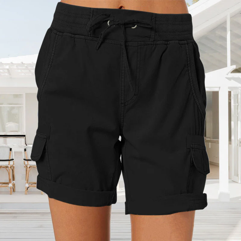 Drawstring Utility Comfy Cargo Shorts - Image 8