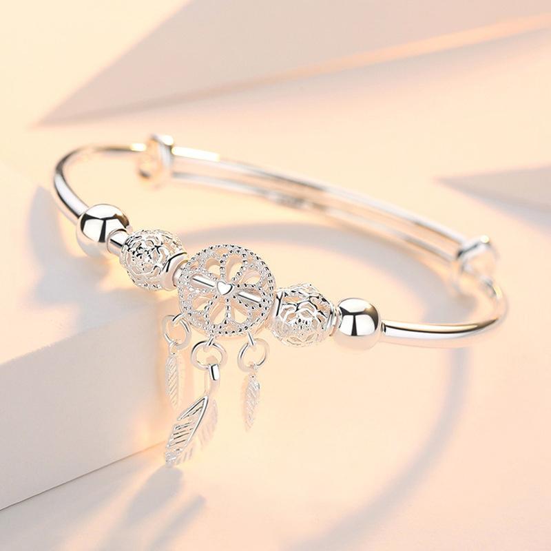 Dreamcatcher Feather Charm Bracelet - Image 4