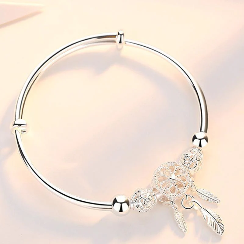 Dreamcatcher Feather Charm Bracelet - Image 7