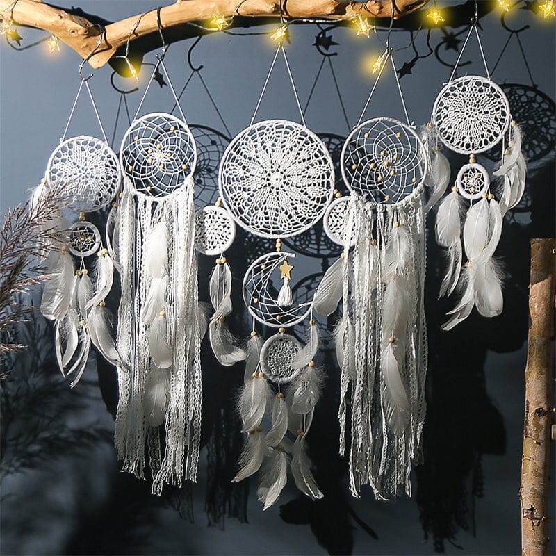 Dreamcatcher Moon and Stars Hanging Over the Bed(5 PCS) - Image 12