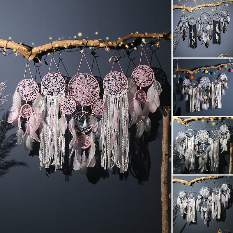 Dreamcatcher Moon and Stars Hanging Over the Bed(5 PCS) - Image 6