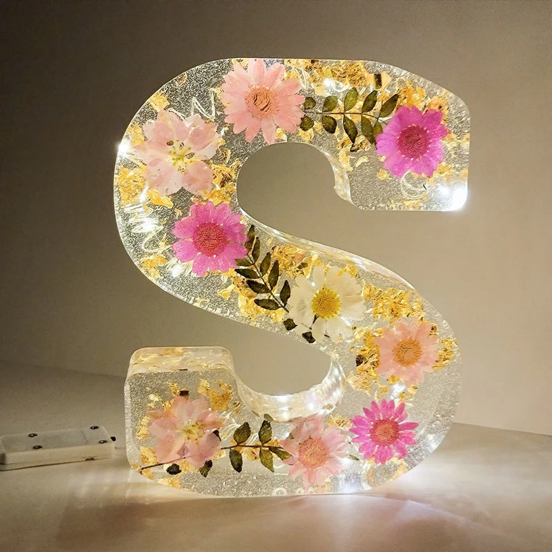 Dried Flower Letters Night Light - Image 10