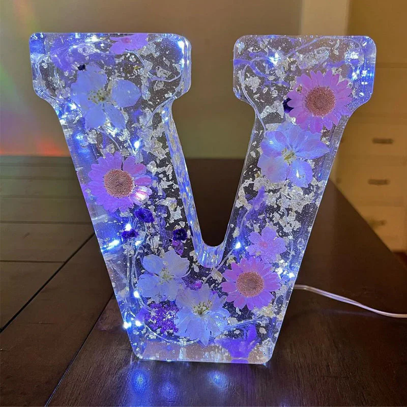 Dried Flower Letters Night Light - Image 11