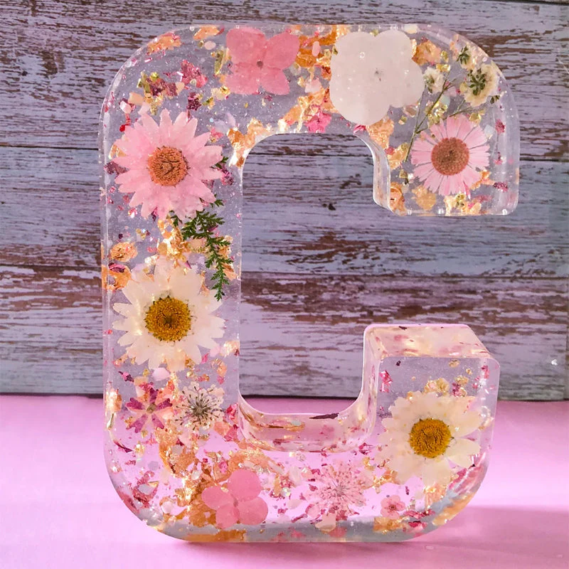 Dried Flower Letters Night Light - Image 4