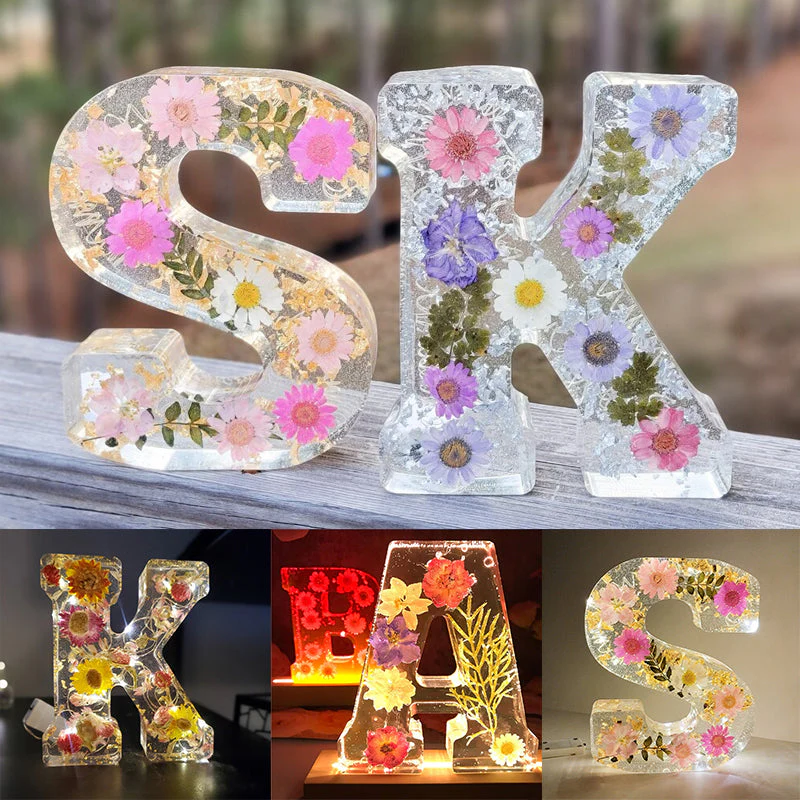Dried Flower Letters Night Light - Image 5