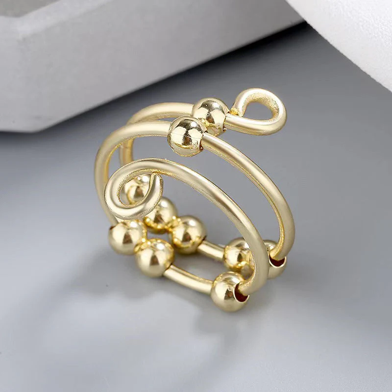 Drive Away Your Anxiety Circle Beads Fidget Ring - Image 6