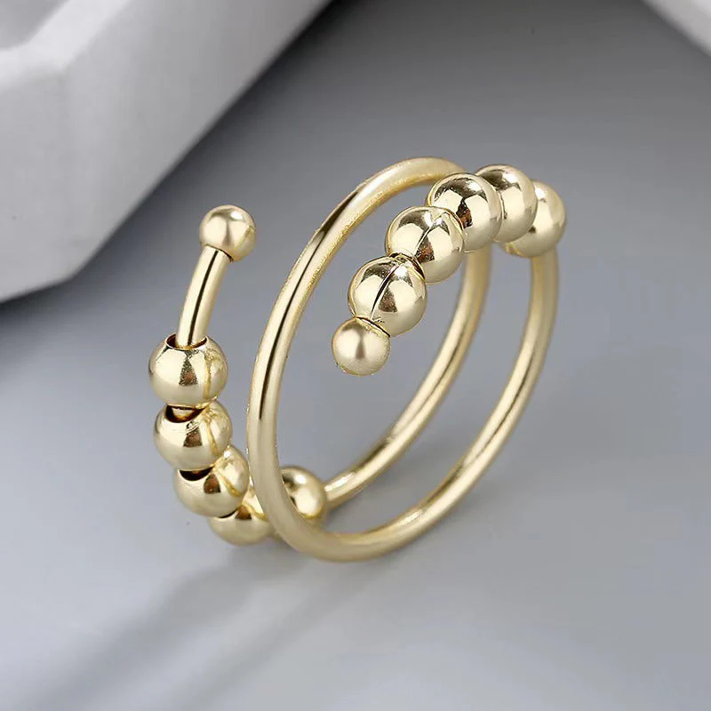Drive Away Your Anxiety Circle Beads Fidget Ring - Image 8