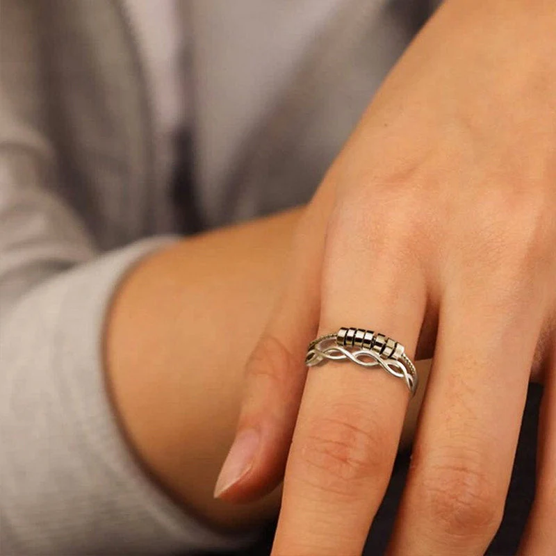Drive Away Your Anxiety Infinity Fidget Ring - Image 4