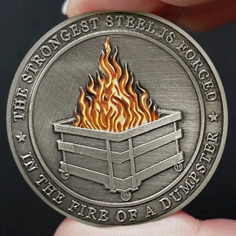 Dumpster Fire Challenge Coin - Image 4
