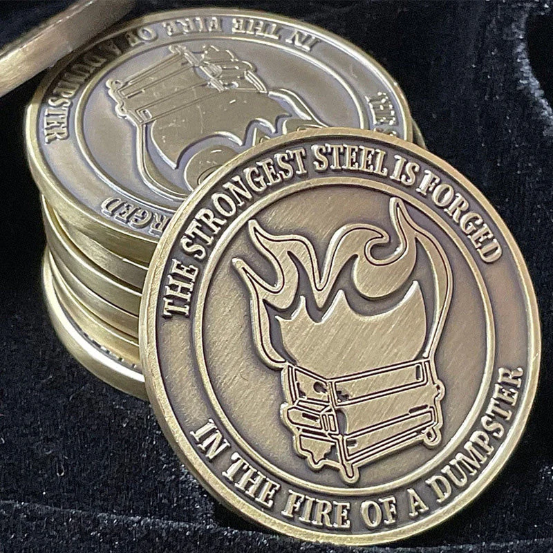 Dumpster Fire Challenge Coin - Image 7
