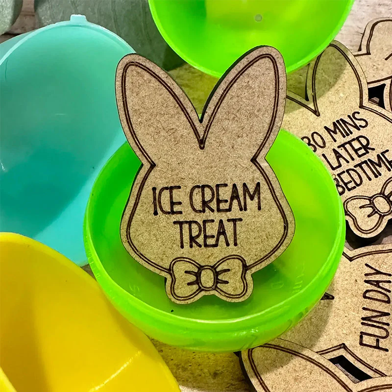 Easter Egg Stuffing Wooden Rabbit Token - Image 11