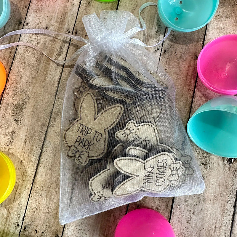 Easter Egg Stuffing Wooden Rabbit Token - Image 4