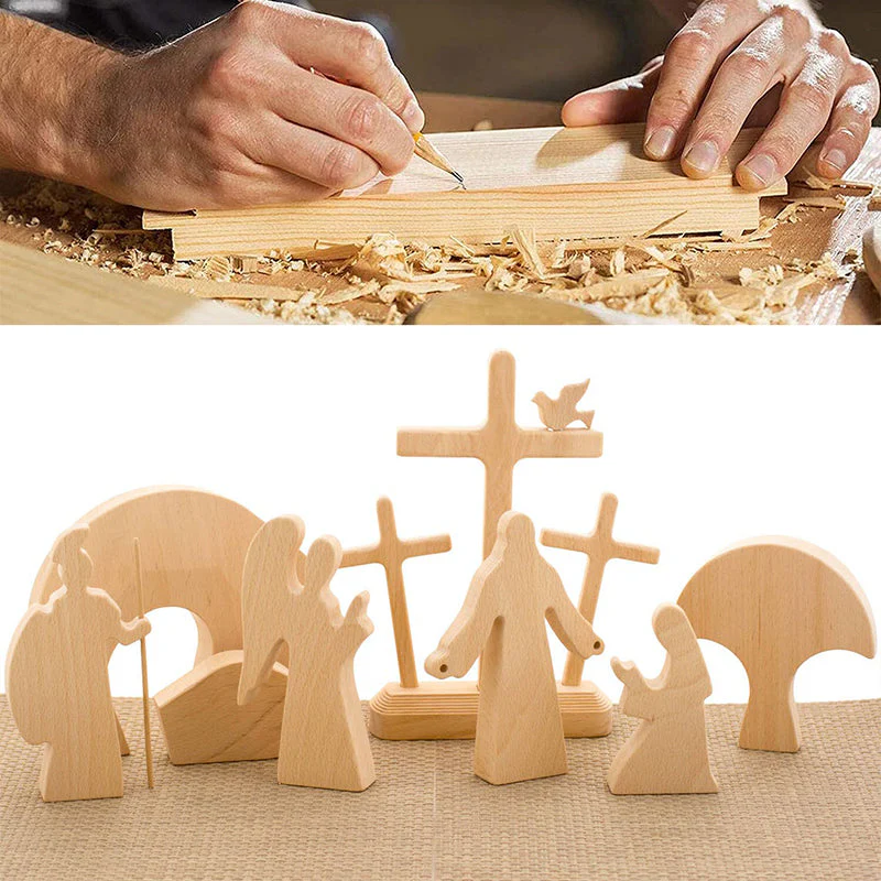 Easter Scene Wooden Decoration - Image 4