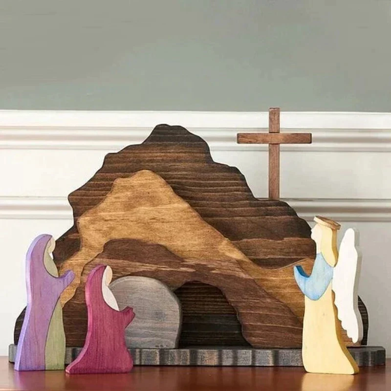Easter Scene Wooden Decoration - Image 8