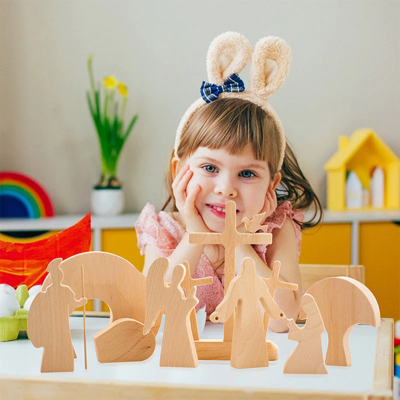 Easter Scene Wooden Decoration - Image 8