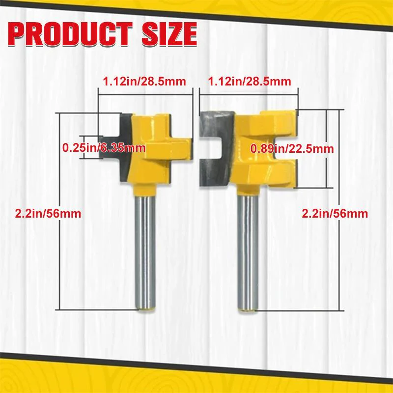 Easy Tongue Groove Joint Bits (2pcs/Set) - Image 5