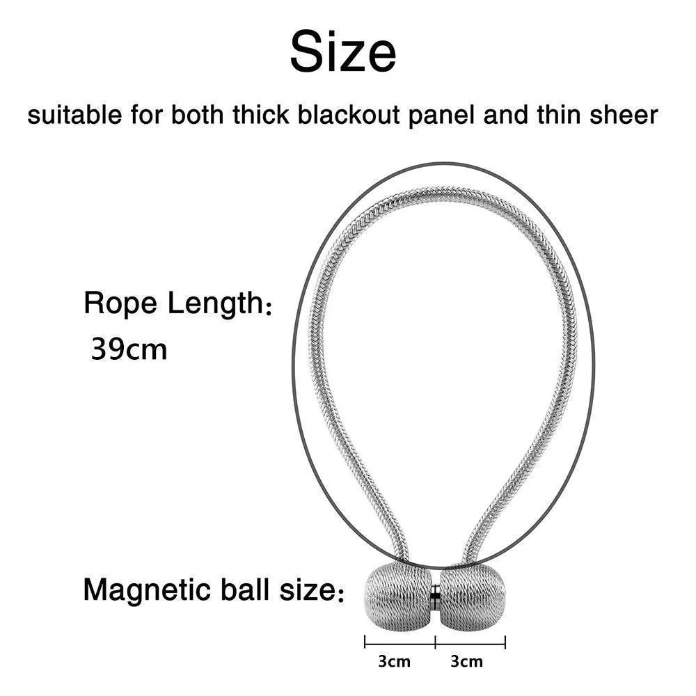 Elegant Magnetic Curtain Buckle, 2 PC - Image 7