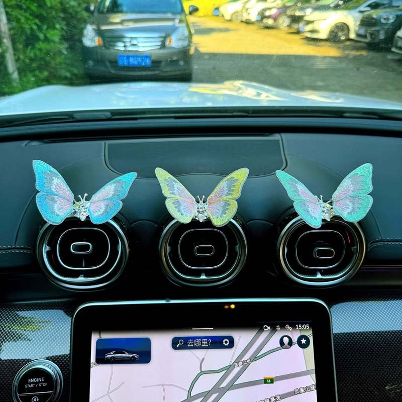 Embroidery Fragrance Butterfly Car Decoration - Image 6
