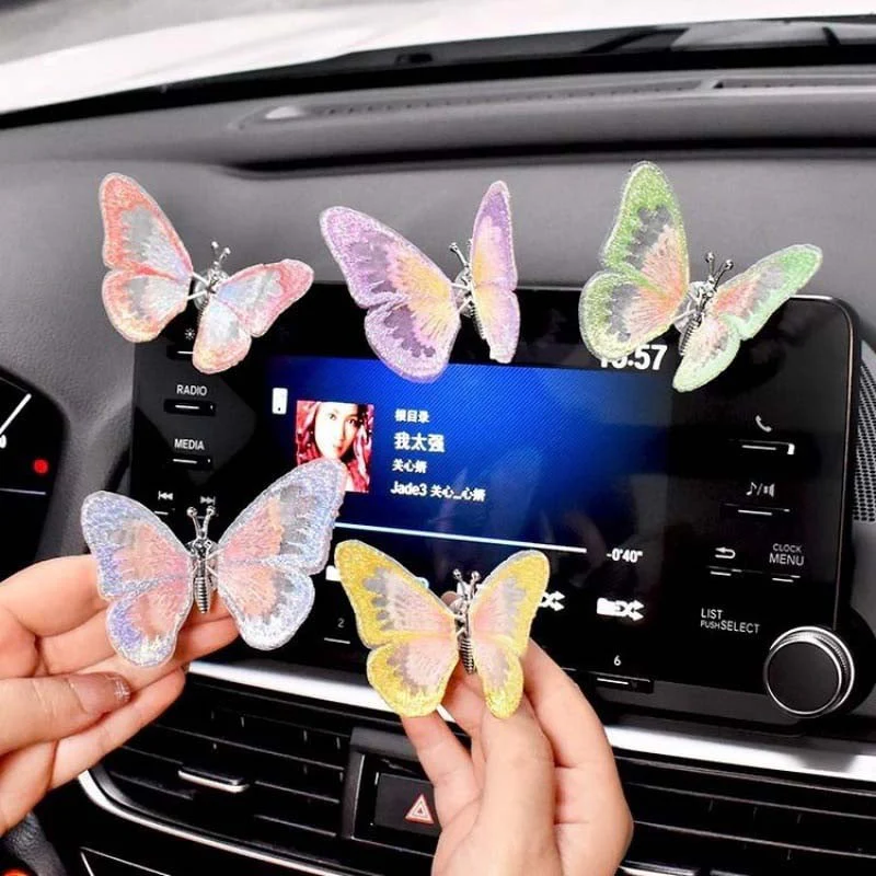 Embroidery Fragrance Butterfly Car Decoration - Image 7
