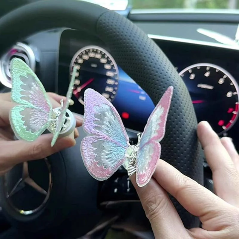 Embroidery Fragrance Butterfly Car Decoration - Image 8