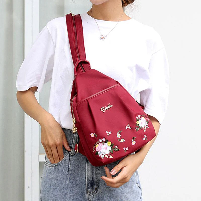 Embroidery Lightweight Backpack - Image 9
