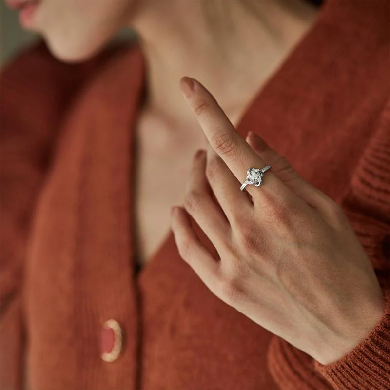Endless Knot Friendship Ring and Necklace - Image 2