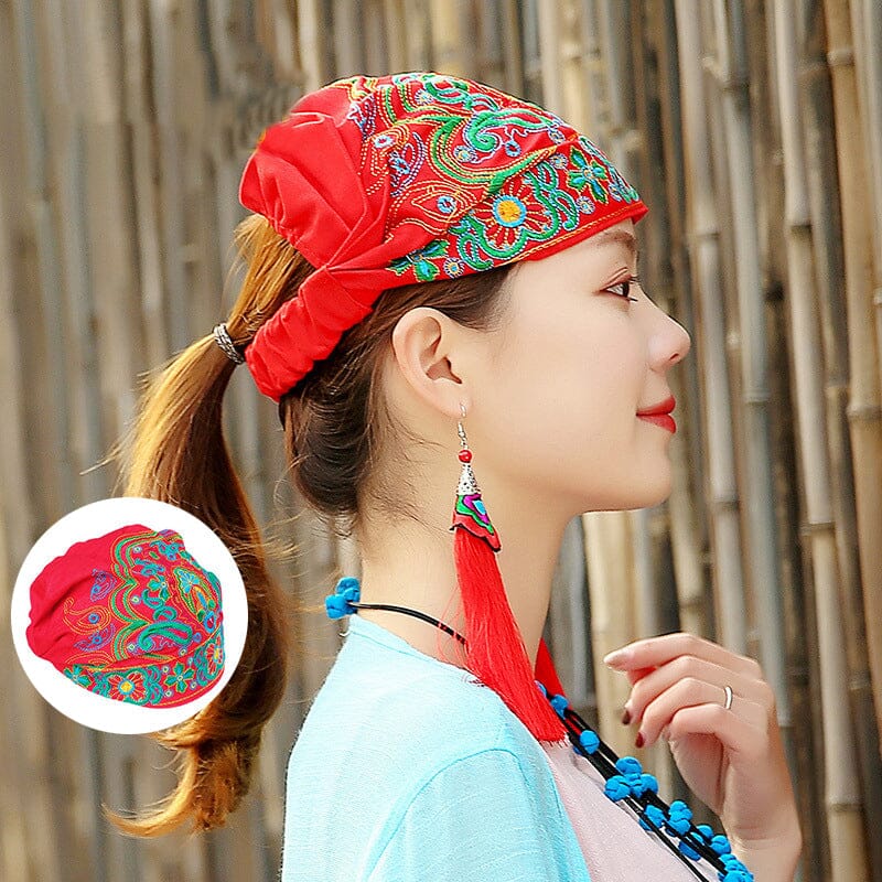 Ethnic Embroidered Turban - Image 2