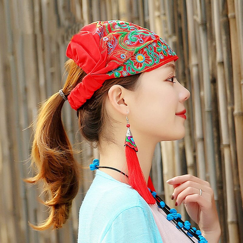 Ethnic Embroidered Turban - Image 4