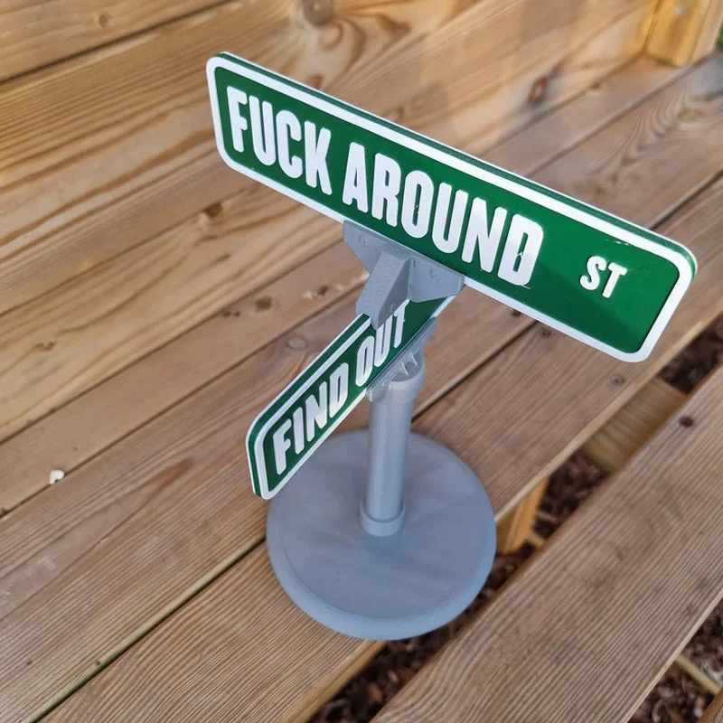 F Around/Find Out Street Sign Desk Decoration - Image 10