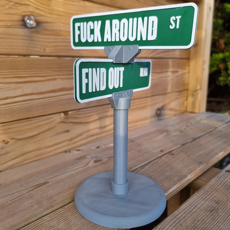 F Around/Find Out Street Sign Desk Decoration - Image 11