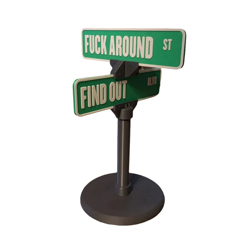 F Around/Find Out Street Sign Desk Decoration - Image 12