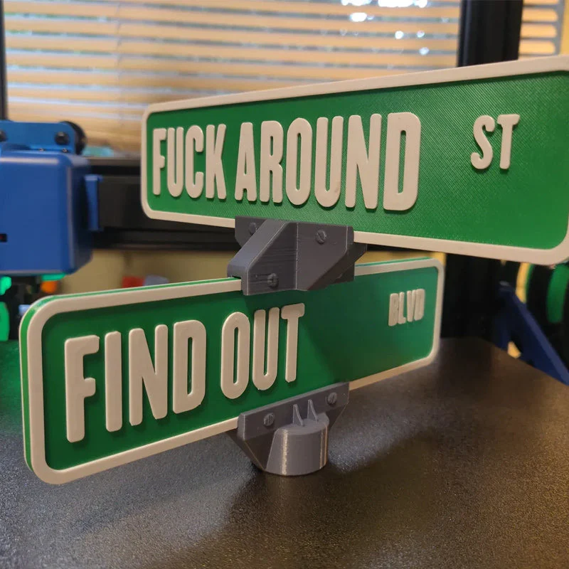 F Around/Find Out Street Sign Desk Decoration - Image 7