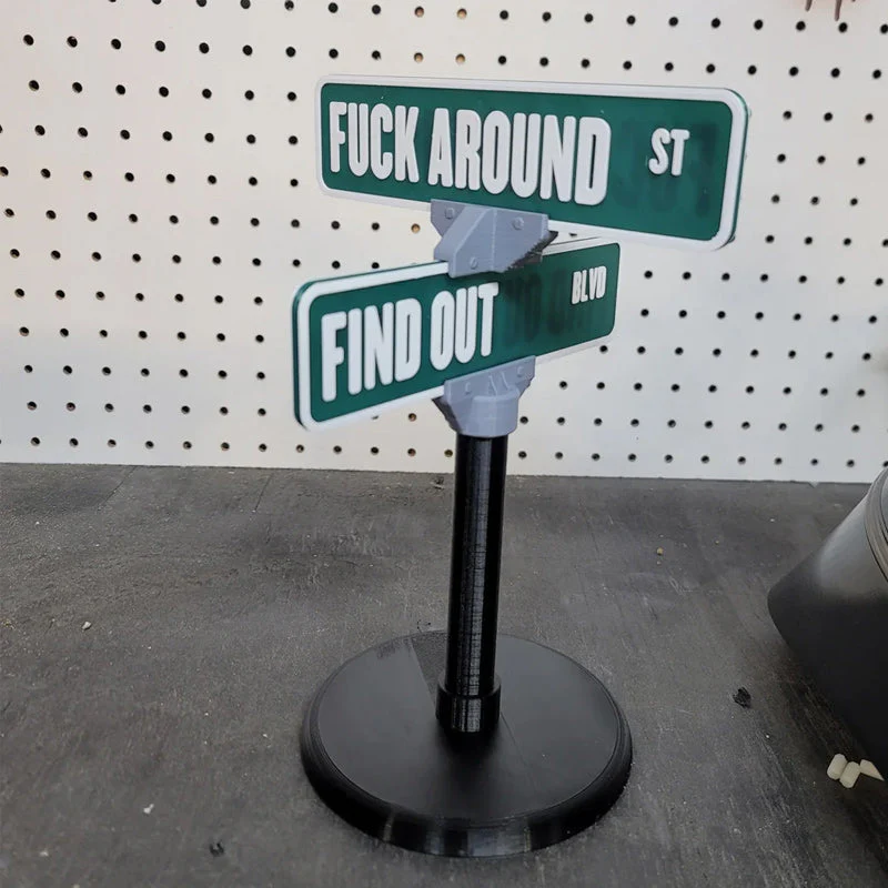 F Around/Find Out Street Sign Desk Decoration - Image 8