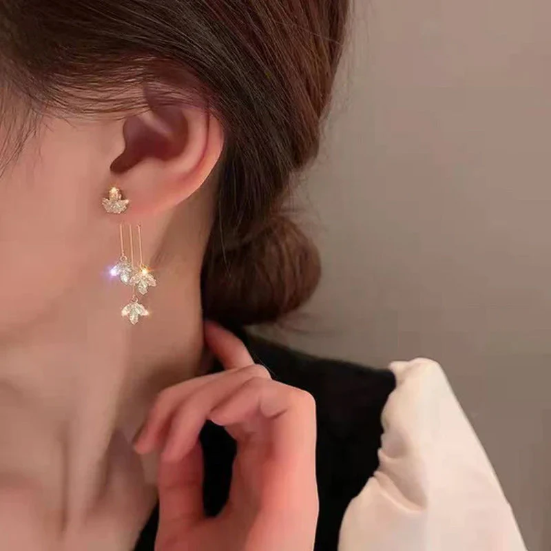 Fashion Maple Leaf Earrings - Image 9
