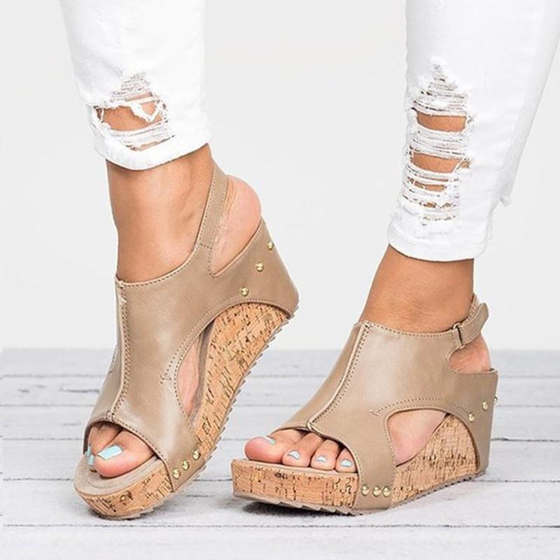 Fashionable Wedge Heels Sandals - Image 4
