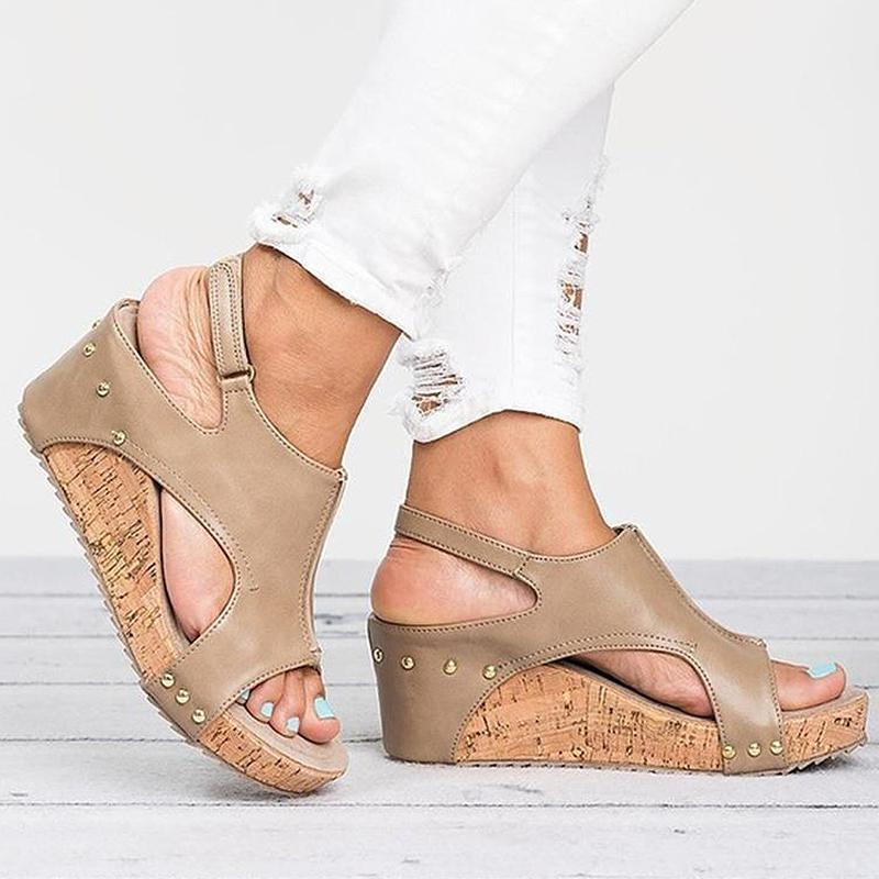 Fashionable Wedge Heels Sandals - Image 5