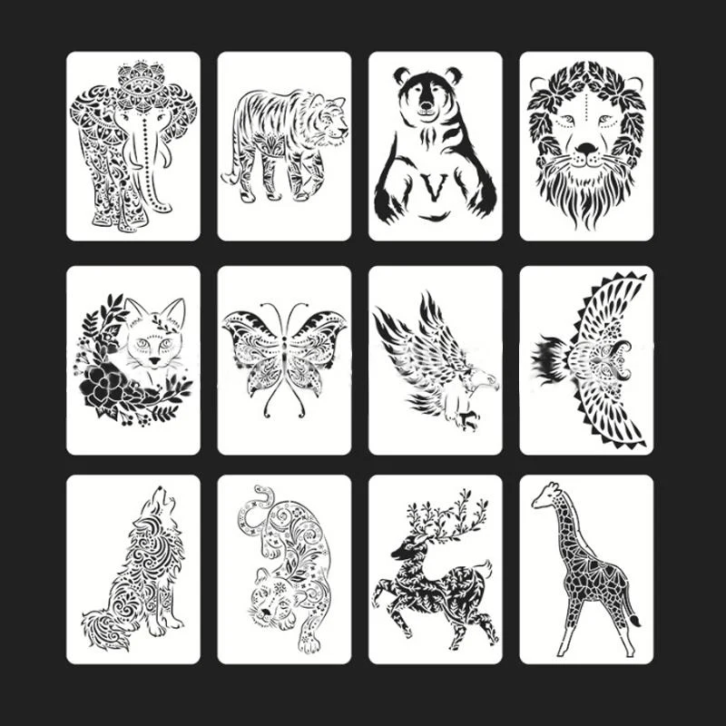 Fast Draw Stencil Art Templates( 12 or 24 Sheets/Set ) - Image 14