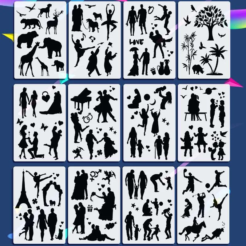 Fast Draw Stencil Art Templates( 12 or 24 Sheets/Set ) - Image 4