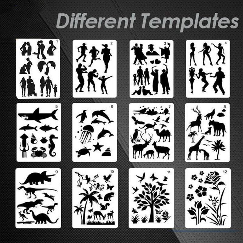 Fast Draw Stencil Art Templates( 12 or 24 Sheets/Set ) - Image 5