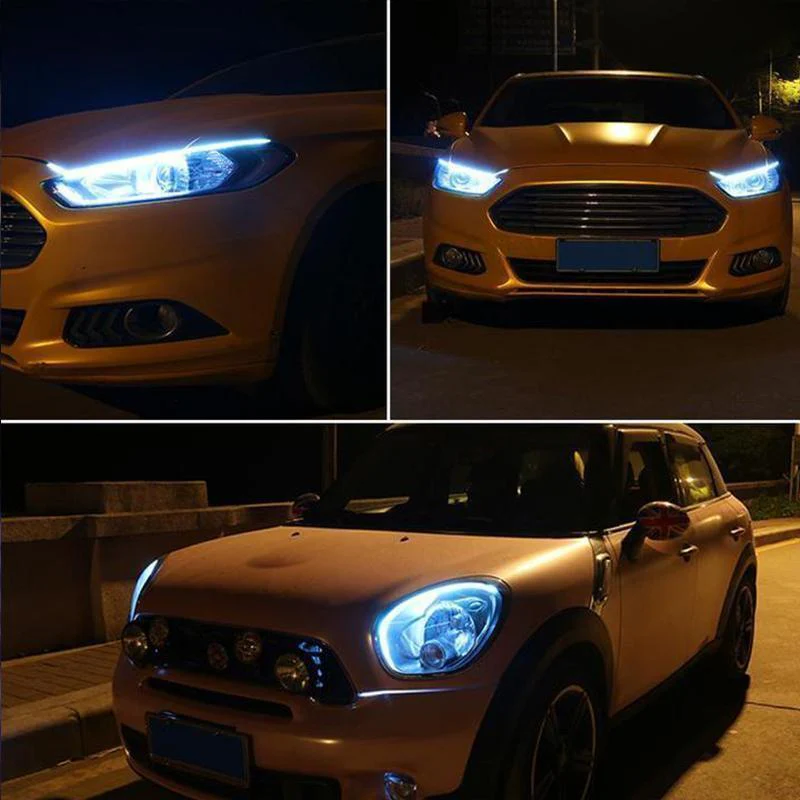 Flexible DRL LED Night & Daytime Running Light Strip (No Disassembling Needed) - Image 2