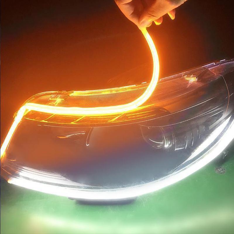 Flexible DRL LED Night & Daytime Running Light Strip (No Disassembling Needed) - Image 4