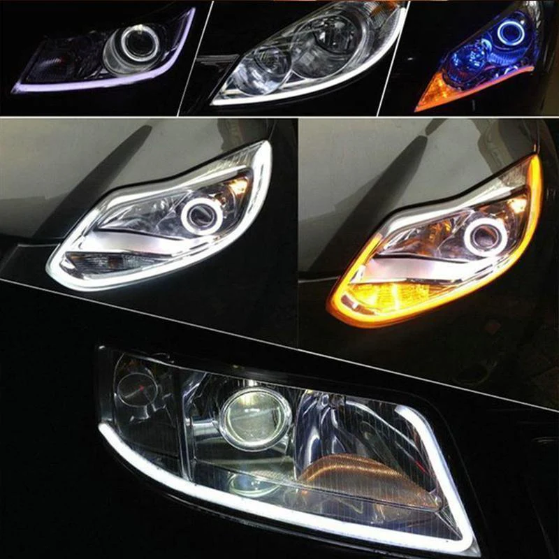 Flexible DRL LED Night & Daytime Running Light Strip (No Disassembling Needed) - Image 5