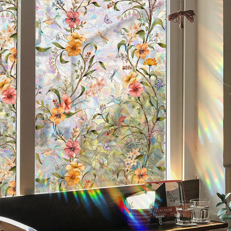 Floral Pattern Window Sticker - Image 10