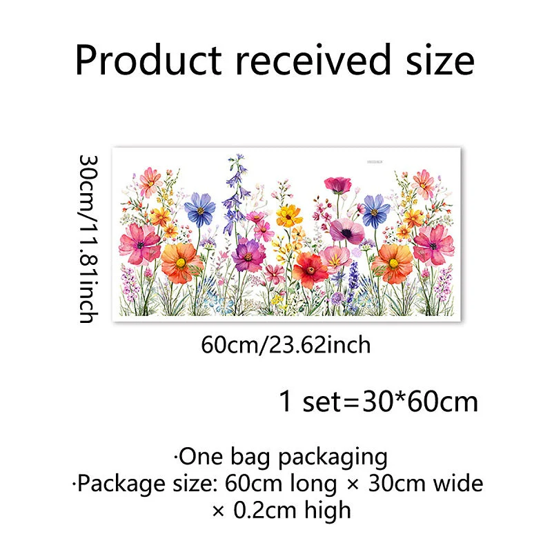 Floral Pattern Window Sticker - Image 16