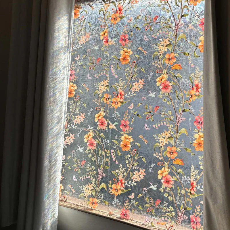 Floral Pattern Window Sticker - Image 5