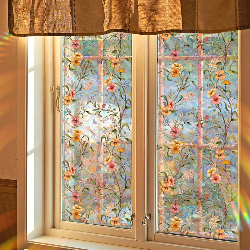 Floral Pattern Window Sticker - Image 9