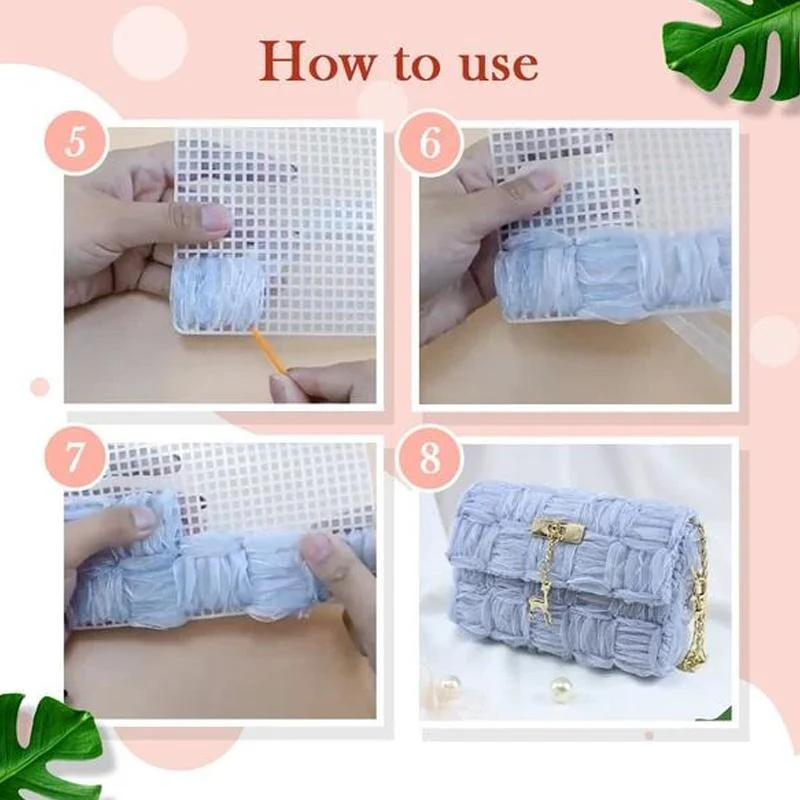 Flowery Chiffon Ribbon Handbag DIY Kit - Image 8