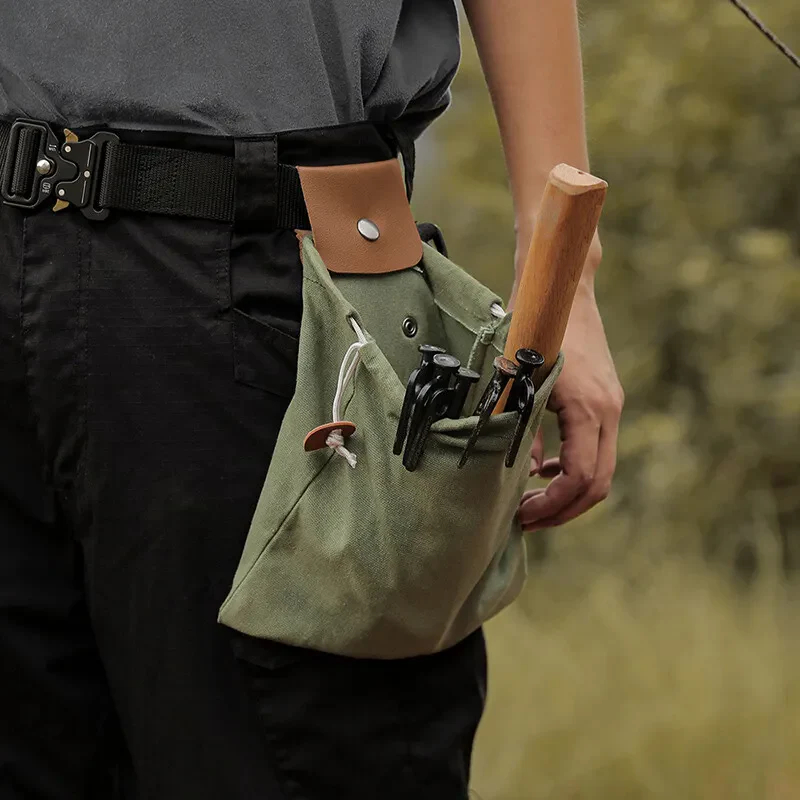 Foldable Canvas Belt Bag - Image 11